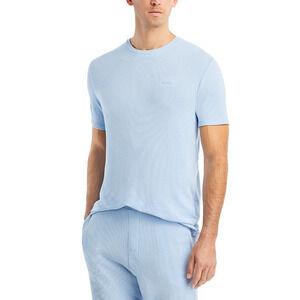 Boss Men Rib Tee Light Blue Size S